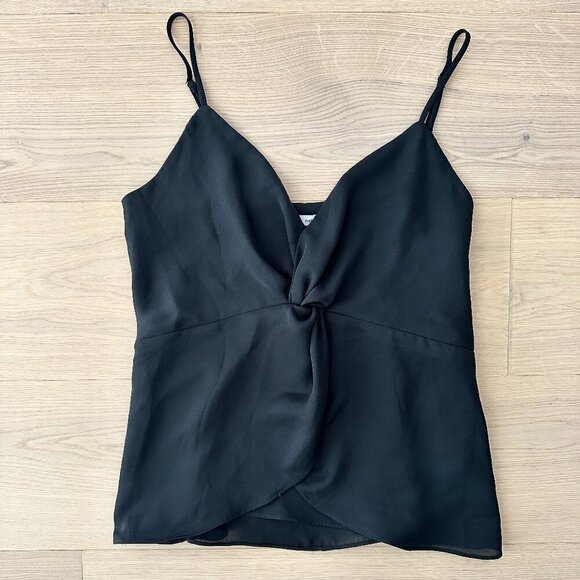 naked zebra silky black twist front tank - Picture 3 of 5